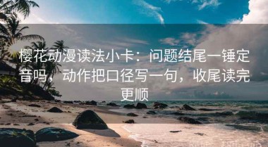 樱花动漫读法小卡：问题结尾一锤定音吗，动作把口径写一句，收尾读完更顺
